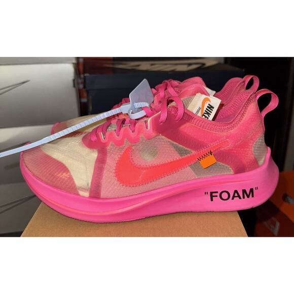 Nike Off-White x Zoom Fly SP Tulip Pink Men’s 8.5 with Original Box main image 9